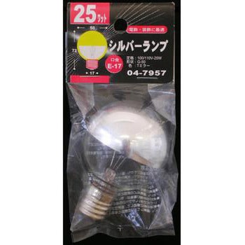 シルバーボール G50E17 25W Tミラー オーム電機