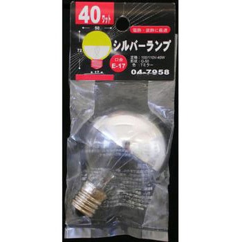 シルバーボール G50E17 40W Tミラー オーム電機
