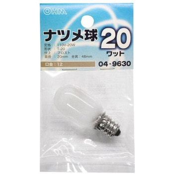 ナツメ球 T20E12 - オーム電機