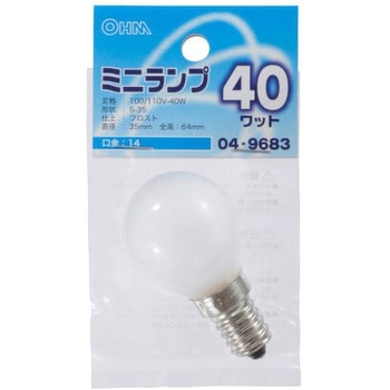 ミニランプ S35E14 40W オーム電機