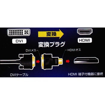 HDMIーP 変換プラグ DVIーJ オーム電機
