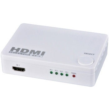 AV-S04S-W 4ポート HDMIセレクター オーム電機 53396797