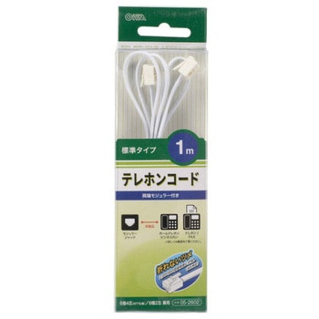 テレホンコード 2&4 M-M オーム電機