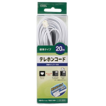 テレホンコード 2&4 M-M オーム電機