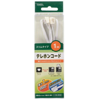 テレホンコード 2&4 M-M オーム電機