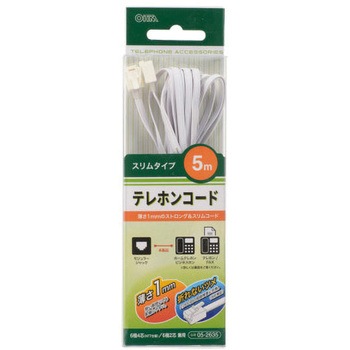 テレホンコード 2&4 M-M オーム電機