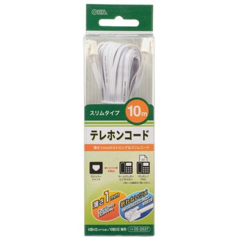 テレホンコード 2&4 M-M オーム電機