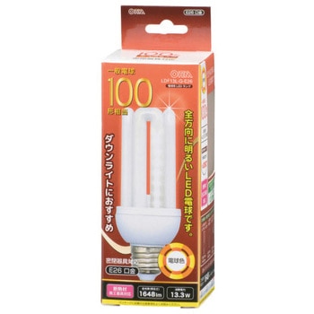 LED電球 D形 E26 13W オーム電機