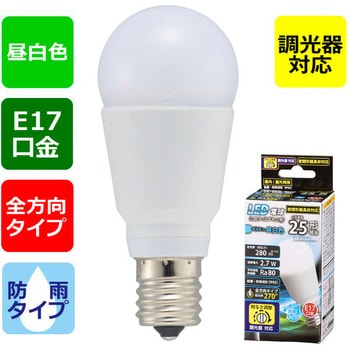 LED PS形 E17 調光器対応 オーム電機