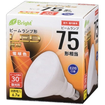 LED ビームランプ形 E26 7W オーム電機