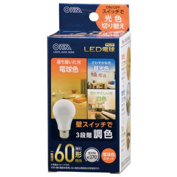 LED電球 A形 E26 7W オーム電機