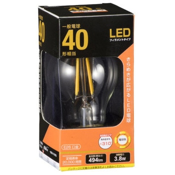 LED電球 A形 4W オーム電機