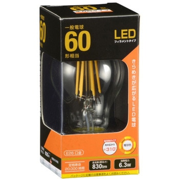 LED電球 A形 6W - オーム電機