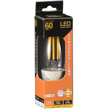 LED電球 E17 C形 オーム電機