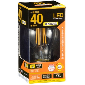 LED電球 A形 4W 調光器対応 オーム電機