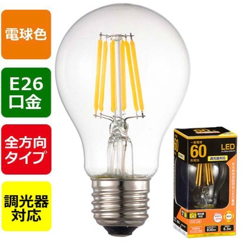 LED電球 A形 6W 調光器対応 オーム電機