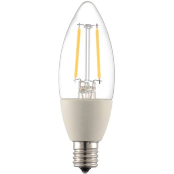 LED電球 E17 C形 2W 調光器対応 オーム電機