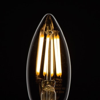 LED電球 E17 C形 6W 調光器対応 オーム電機