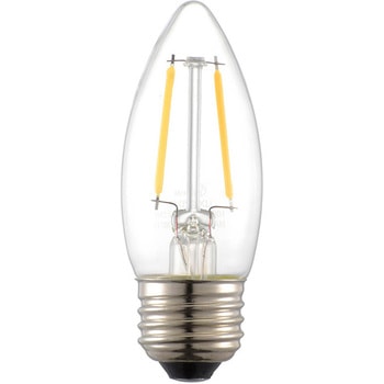 LED電球 C形 2W 調光器対応 オーム電機