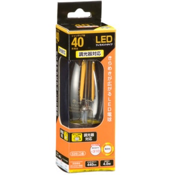 LED電球 C形 調光器対応 - オーム電機