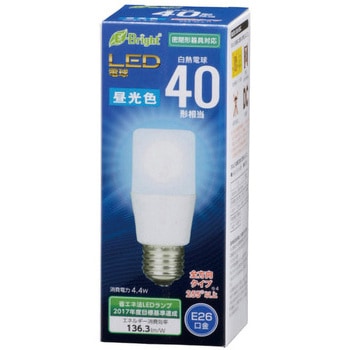 LED電球 T形 E26 オーム電機