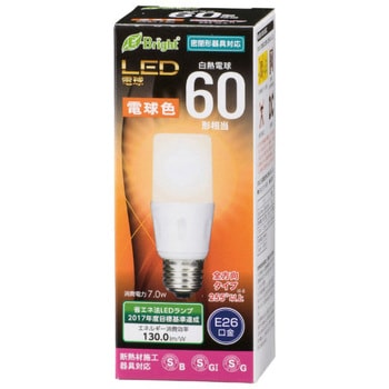 LED電球 T形 E26 7W オーム電機