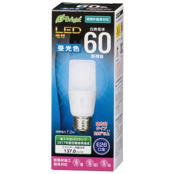LED電球 T形 E26 オーム電機