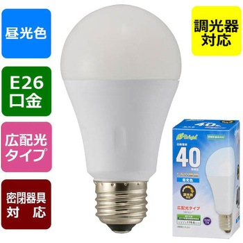調光対応LED電球 A形 E26 オーム電機