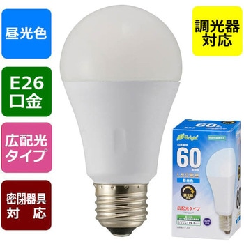 調光対応LED電球 A形 E26 8W オーム電機