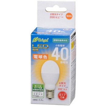 LDA4L-G-E17 AS20 LED電球 PS形 E17 4W 1個 オーム電機 【通販モノタロウ】