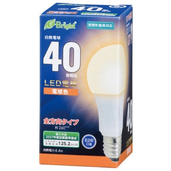 LED電球 A形 E26 4W オーム電機