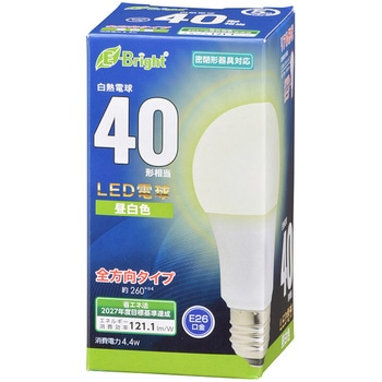 LED電球 A形 E26 4W オーム電機