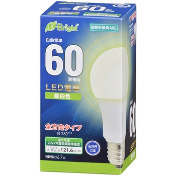 LED電球 A形 E26 7W オーム電機