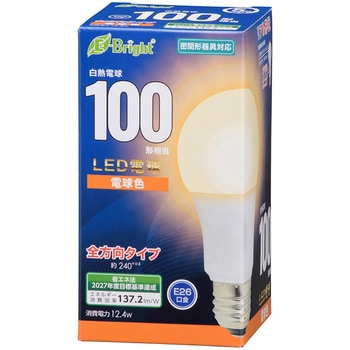 LED電球 A形 E26 12W オーム電機