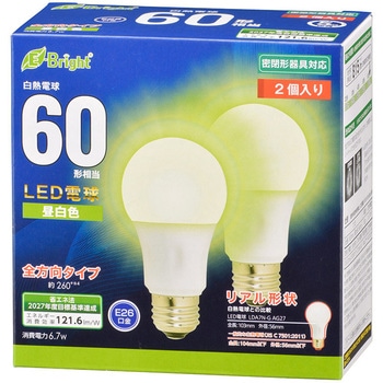 LED電球 A形 E26 7W オーム電機