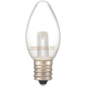 LED C7E12 0．5W オーム電機