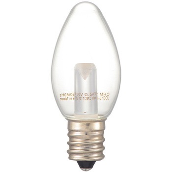 LED C7E12 0．5W オーム電機