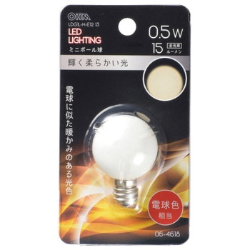 LED G30E12 0．5W オーム電機