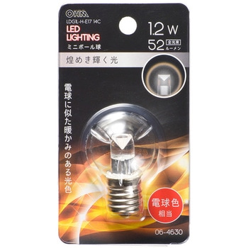 LED G30E17 1．2W オーム電機