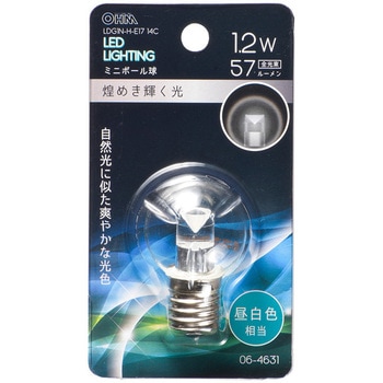 LED G30E17 1．2W オーム電機