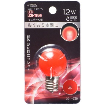 LED G30E17 1．2W オーム電機