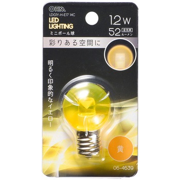 LED G30E17 1．2W オーム電機