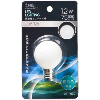 LED G40E17 1．2W - オーム電機