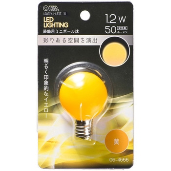 LED G40E17 1．2W オーム電機