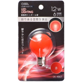 LED G40E17 1．2W オーム電機