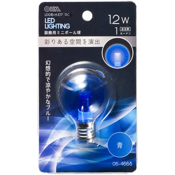 LED G40E17 1．2W オーム電機