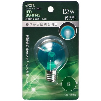 LED G40E17 1．2W オーム電機