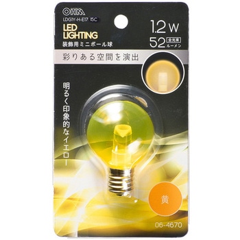 LED G40E17 1．2W オーム電機