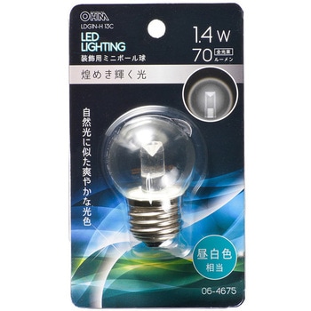 LED G40E26 1．4W オーム電機