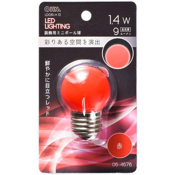 LED G40E26 1．4W オーム電機